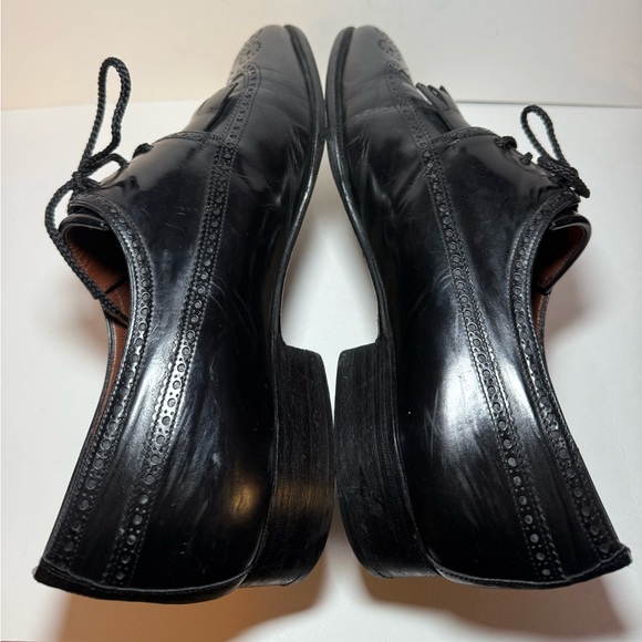 Men\'s Black Leather Dress Shoes Beltrami By Fratelli Rosetti Size 10 Vintage main image 7